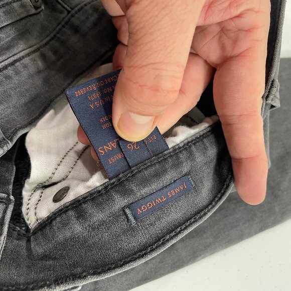 JAMES JEANS Made in USA Twiggy Skinny Jean Denim Grey Women's Size 26 Slate II - Picture 6 of 11